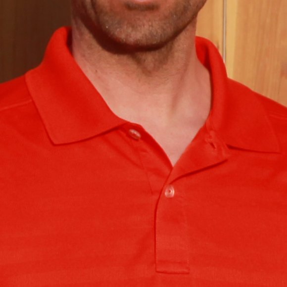 Deep Orange Callaway Golf Polo T-Shirt Size Large (Nice Fit but Comfortable) - Picture 3 of 5